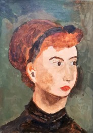 Gerard Jos | portret naar Degas | Acrylverf op doek