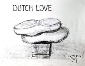 Jan | Dutch love | Houtskool op papier