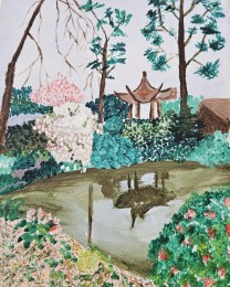 Frits | Japanse Tuin | Acrylverf Op Doek