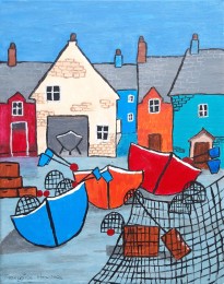 francoise | Les pecheurs | Acrylverf op doek