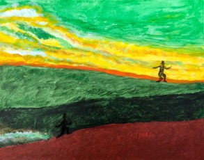 Lily | Wandelen | Acrylverf op papier