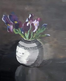Marga | Irissen | Acrylverf op doek