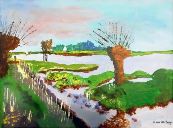 Marga | Zonder titel | Acrylverf op doek