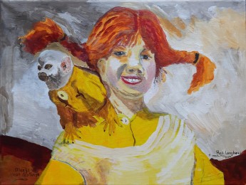 Marga | Pipi en Meneer Nilson | Acrylverf op doek