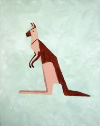 Michel | Happy kangeroe | Acrylverf op doek