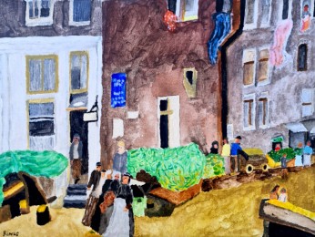 Rinus | Naar Max Lieberman | acrylverf op doek