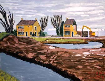 Nico | Ouderlijk huis | Acrylverf op doek