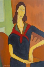 Sjef | Jeanne van Modigliani | Acrylverf op doek