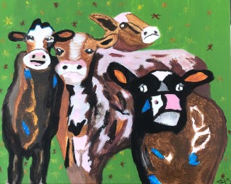 Sonja | Koeien | Acrylverf op doek