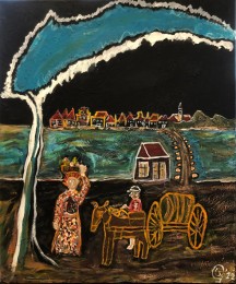 Wim | Bootjesbaai in Curaçao | Acrylverf op doek