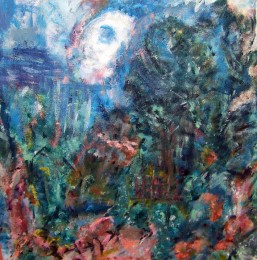 Wim | Bloementuin | Acrylverf op doek