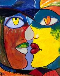 Wim | Lovers | Acrylverf op doek