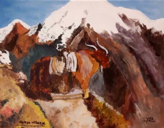 Marga | Yak | Acrylverf op doek