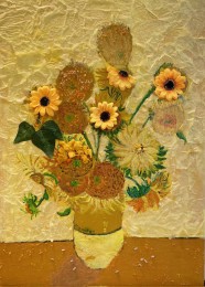 Marloes | Zonnebloemen | Gemengde Techniek