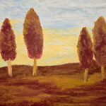 Janneke | Herfstbomen | acrylverf op doek