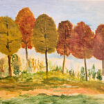 Janneke | Bomen | acrylverf op doek