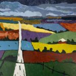 Aart | Golvend Landschap | Acrylverf op doek