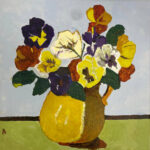 Aart | Pot Violen | Acrylverf op doek