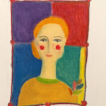 Acsa | Portret | Pastelkrijt op papier