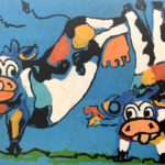 Anneke | Happy Cows | Acrylverf op doek