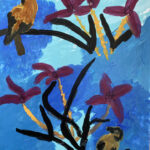 Bram | Japanse Vogels | acryl op papier