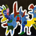 Bram | zonder titel | acryl op papier