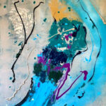 Ellert-Jan | Stromend Water | Gemengde Techniek op Doek