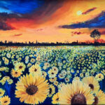 Evert | Zon en Bloem | Acrylverf op doek