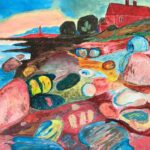 Gerard | Scandinavisch strand | Acrylverf op doek