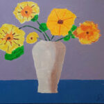 Hans | Vaas met bloemen | Acrylverf op doek
