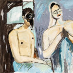 Hein | Vogelmasker | Acrylverf op doek