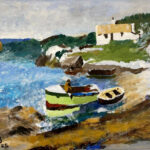 Henk | Vissershaventje | Acrylverf op doek