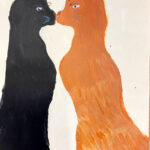 Jenny | katten | acryl op papier