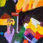 Bram | zonder titel | acryl op papier