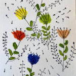 Bram | Bloemen | Aquarel en Stift op Papier