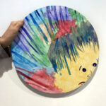 Inge | Dubbelportret I | Aquarel op canvasboard