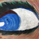 Inge | Oog, Studie | Pastel op papier