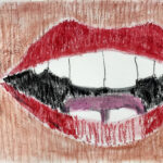 Inge | Studie, Mond | Pastel op papier