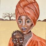 Irma | Moederliefde | Acrylverf op doek