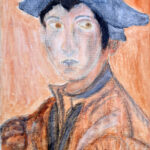 Jarrie | Naar Rembrandt | Acrylverf en krijt op doek
