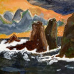 Kees van R. | Rotspartij | Acrylverf op doek