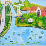 Lianne | Dorp Aan Het Water | Acrylverf op doek