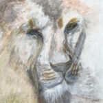 Lily | Leeuw | Aquarel en potlood op papier