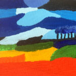 Malgosia | Bomenrij | Acrylverf op doek