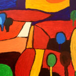 Malgosia | De Gele Boom | Acrylverf op doek