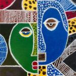 Marianne | Abstract Portret | acrylverf op doek