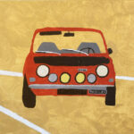 Michel | Pa's-Simca | Acrylverf op doek