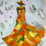 Sandra | Volledige ontplooiing | Acrylverf op doek