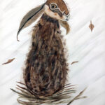 Sonja | Haas in de wind | Acrylverf op doek