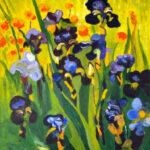 Sylvie | Irissen | acrylverf op doek